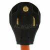 Ac Works 1.5FT 6-50P 50A Welder Plug to L6-20R 20A 250V Locking Outlet S650L620-012